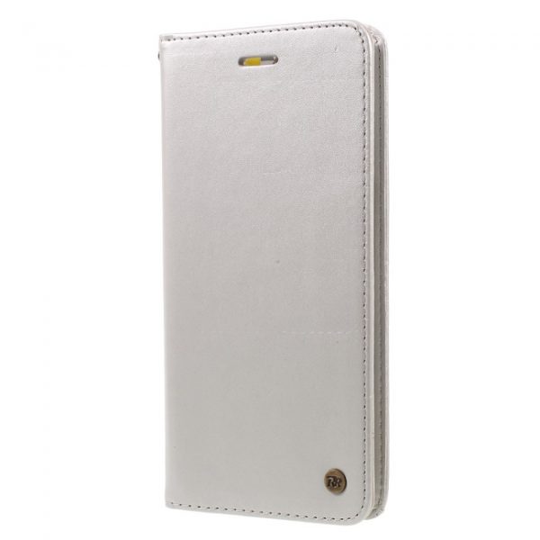 Samsung GS Note 8 Flipcover til kort PU læder Hvid