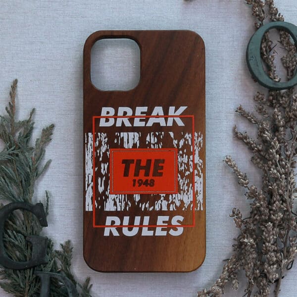 iPhone 11 bagside i træ, Break the rules