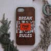 iPhone 7/8/SE 2020 bagside i træ, Break the rules
