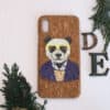 iPhone X/XS bagside i kork, Panda