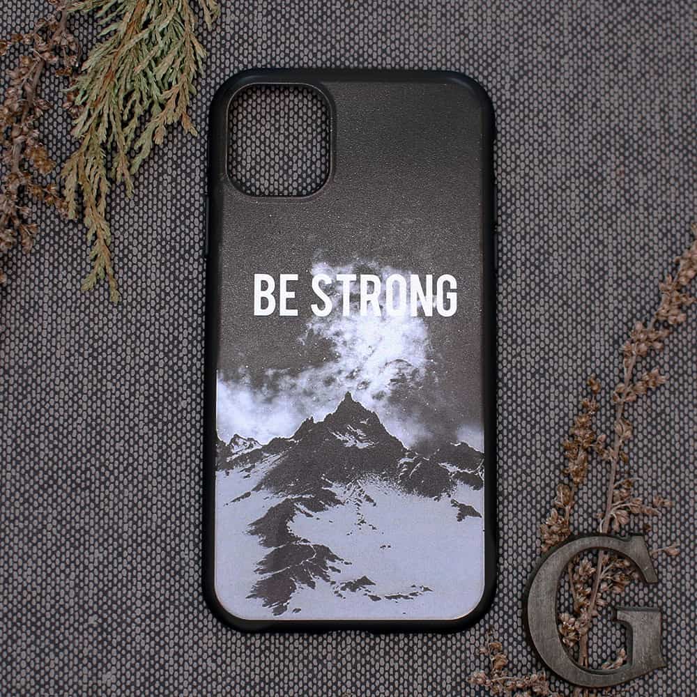 iPhone 11 Pro bagside , Be strong